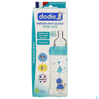 Dodie biberon sensation+ lagoon chat 0-6m    270ml