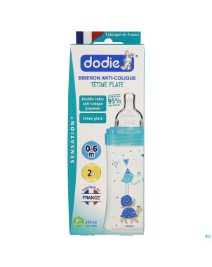 Dodie biberon sensation+ lagoon chat 0-6m    270ml