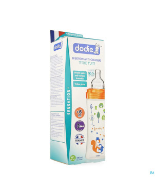 Dodie biberon sensation+ orange foret +6m    330ml