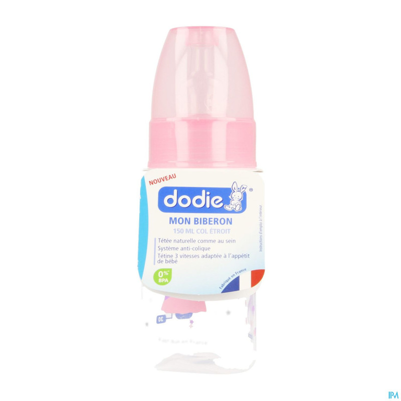 Dodie mon biberon tet. debit 1 rose princesse150ml