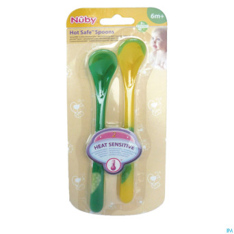 Nuby c cuillere thermosens. longue bout tpe +6m