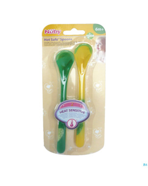 Nuby c cuillere thermosens. longue bout tpe +6m