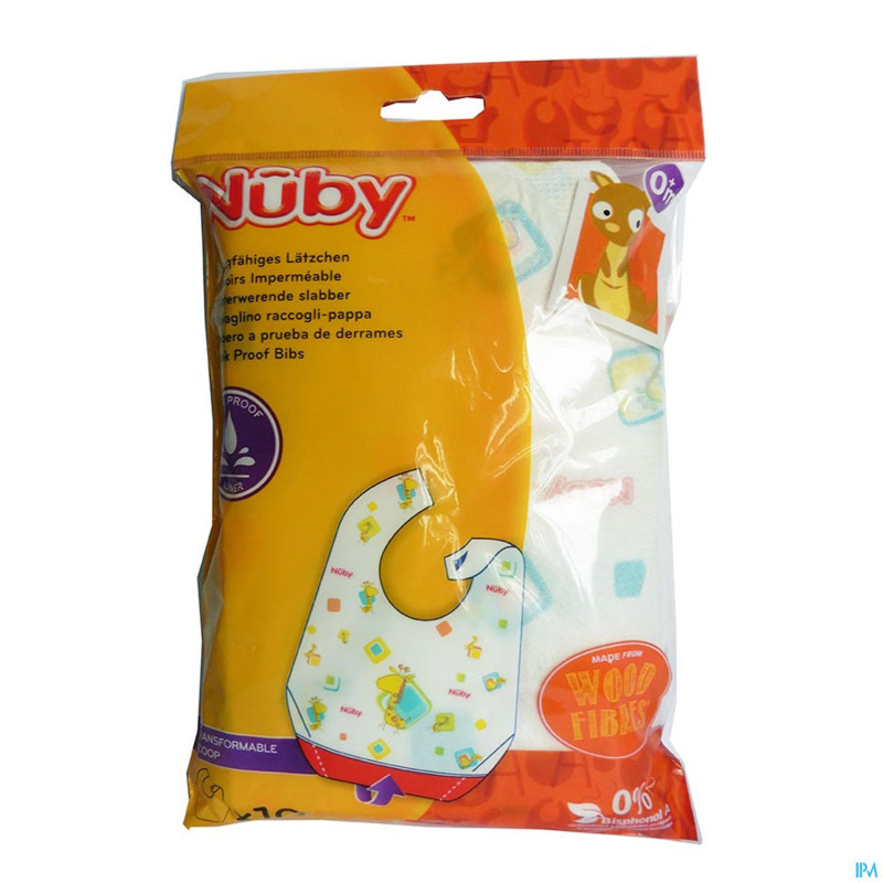 Nuby c bavoir jetable 10