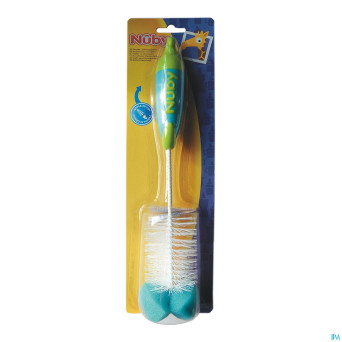 Nuby c goupillon eponge couleurs assorties