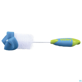 Nuby c goupillon eponge couleurs assorties