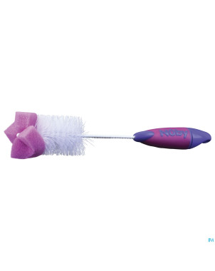 Nuby c goupillon eponge couleurs assorties