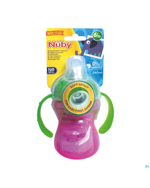 Nuby c tasse pp easygrip anses bec sil.  +6m 240ml