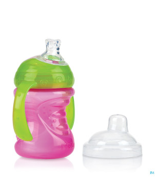 Nuby c tasse pp easygrip anses bec sil.  +6m 240ml