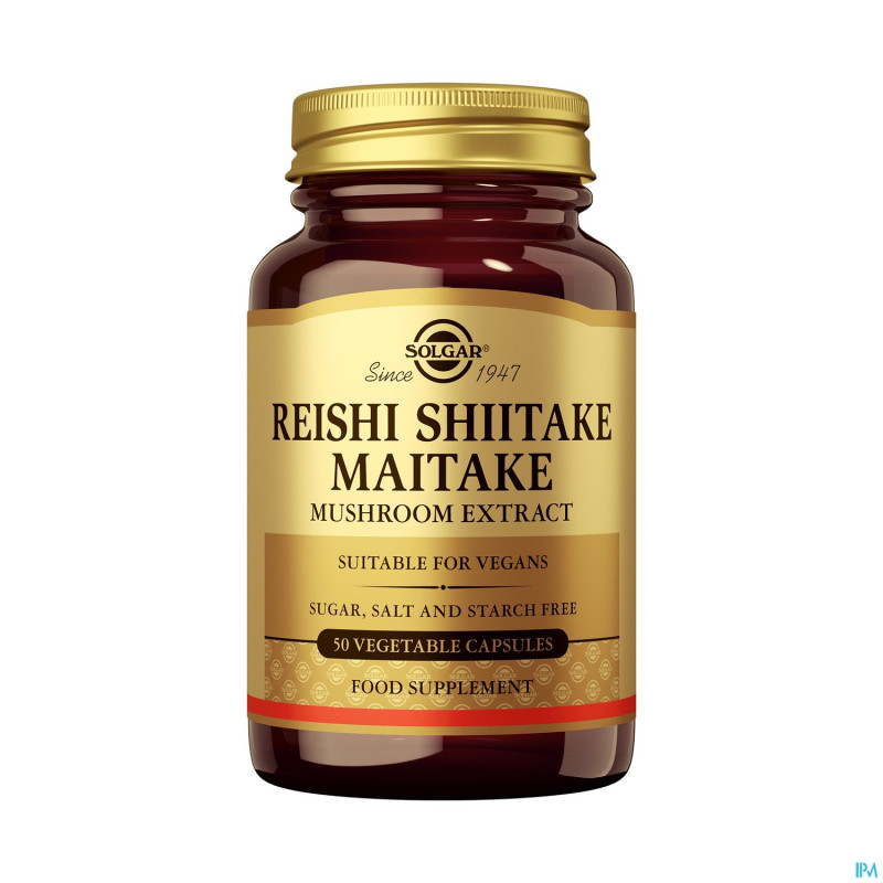 Reishi shiitake maitake mushroom extr.  v-caps  50