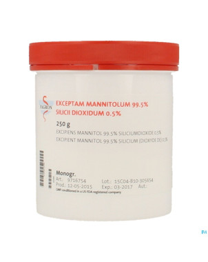 Mannitol 99,5% + silic.0,5% exc diluant   pdr 250g