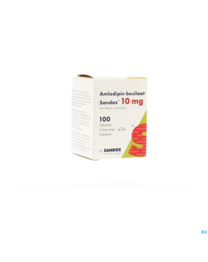 Amlodipine besilaat sandoz pot c0mp 100x10mg