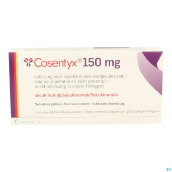 Cosentyx 150mg/ml sol inj stylo prerempli    2x1ml