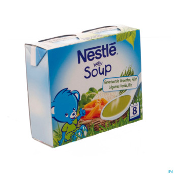 Nestle baby soup legumes varies riz    2x250ml