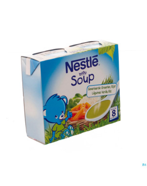 Nestle baby soup legumes varies riz    2x250ml