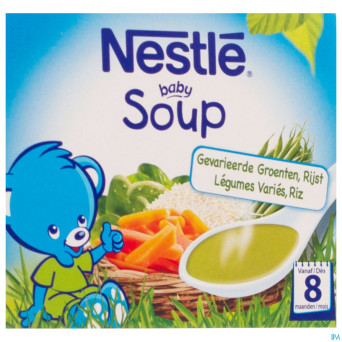 Nestle baby soup legumes varies riz    2x250ml