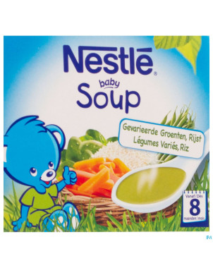 Nestle baby soup legumes varies riz    2x250ml