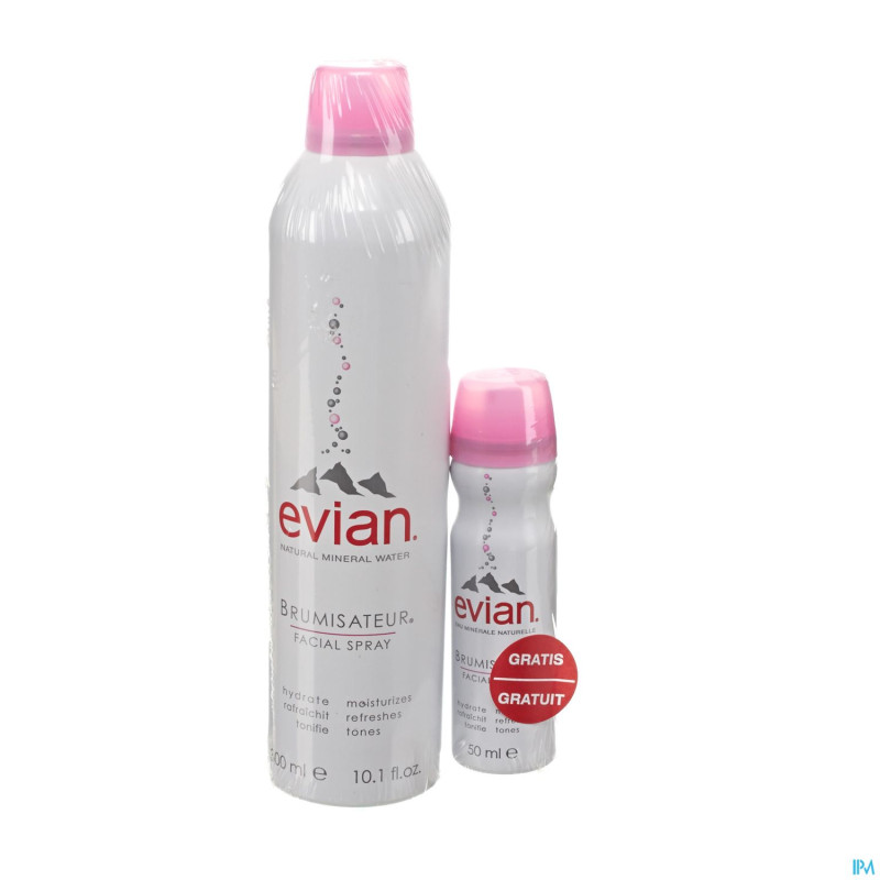Evian brumisateur promopack 300ml+150ml gratuit
