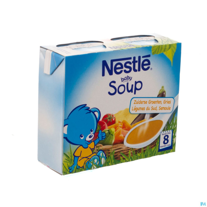 Nestle baby soup legumes sud semoule    2x250ml