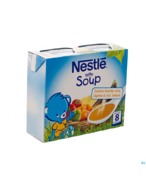 Nestle baby soup legumes sud semoule    2x250ml
