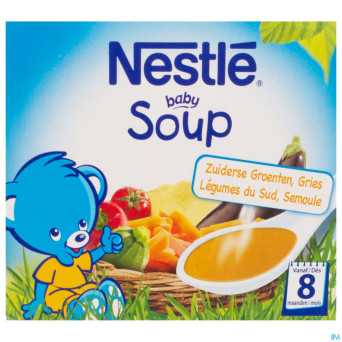 Nestle baby soup legumes sud semoule    2x250ml