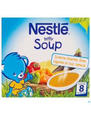 Nestle baby soup legumes sud semoule    2x250ml