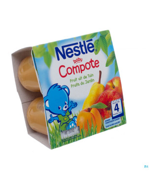 Nestle baby compote fruit jardin    pot 4x100g