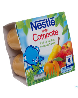 Nestle baby compote fruit jardin    pot 4x100g