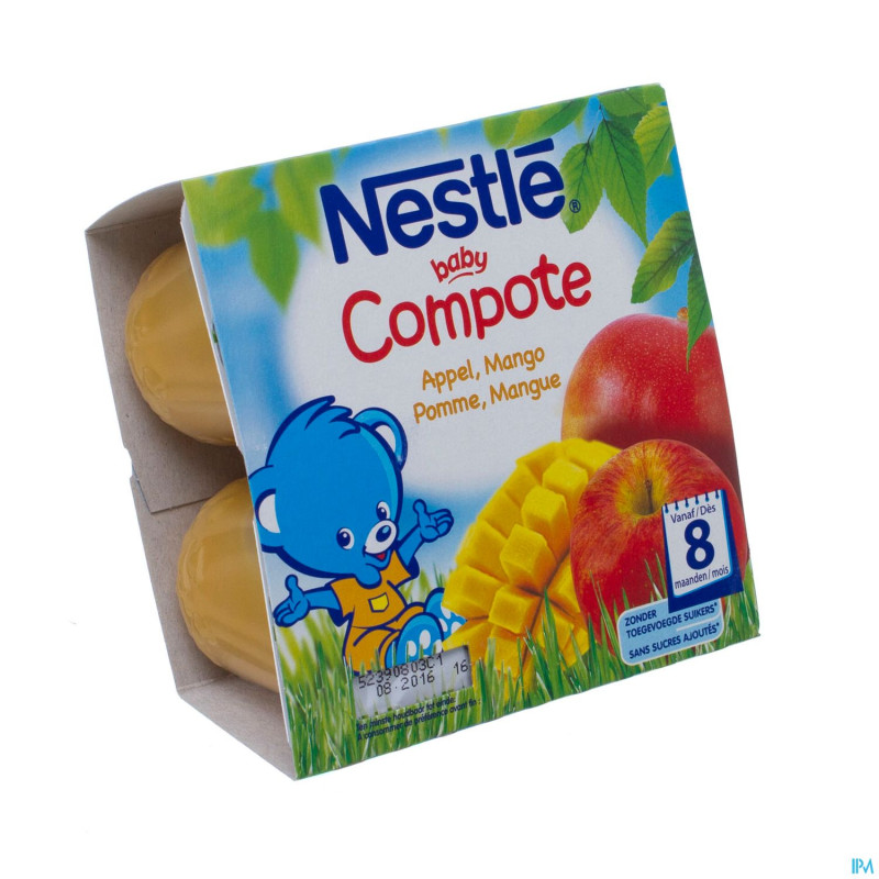 Nestle baby compote pomme mangue    pot 4x100g