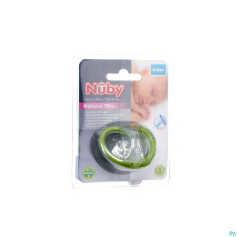 Nuby nt sucette ortho. sil. surmoule 0-6m  1