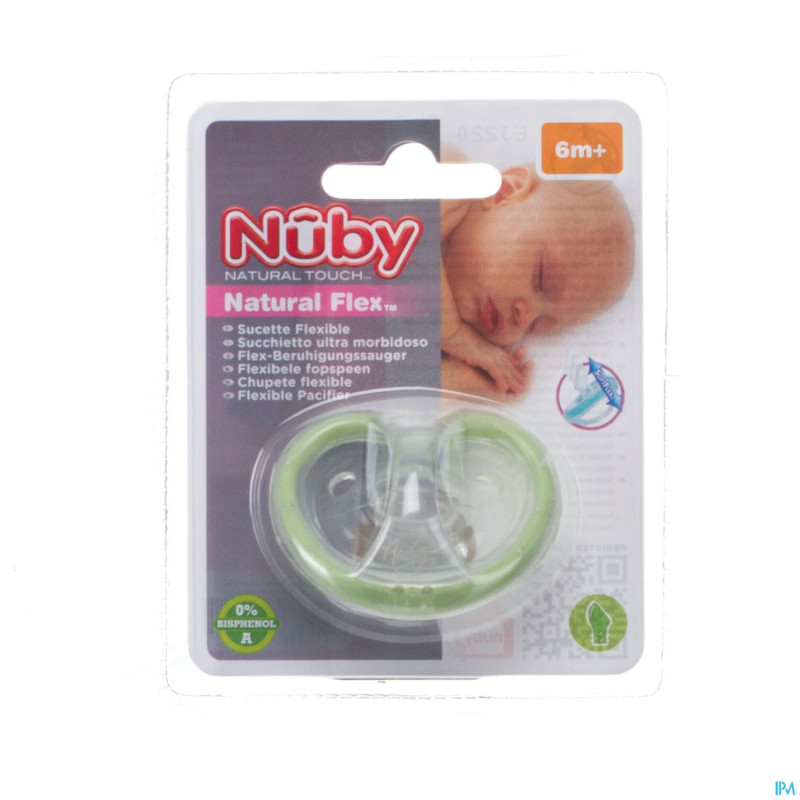 Nuby nt sucette ortho. sil. surmoule +6m  1