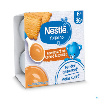 Nestle baby dessert creme biscuitee    pot 4x100g