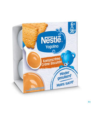 Nestle baby dessert creme biscuitee    pot 4x100g