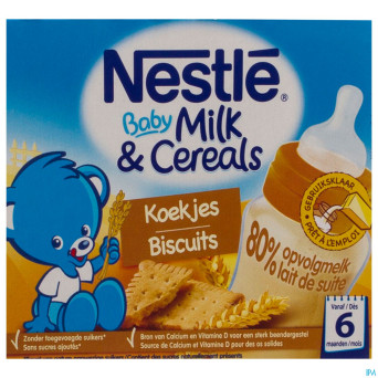 Nestle baby milk&cereals biscuite    2x250ml