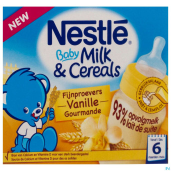 Nestle baby milk&cereals riz vanille    2x250ml
