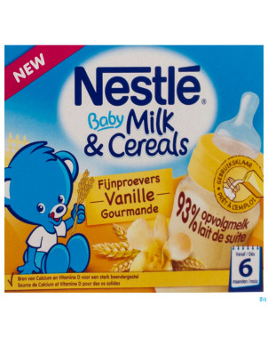 Nestle baby milk&cereals riz vanille    2x250ml