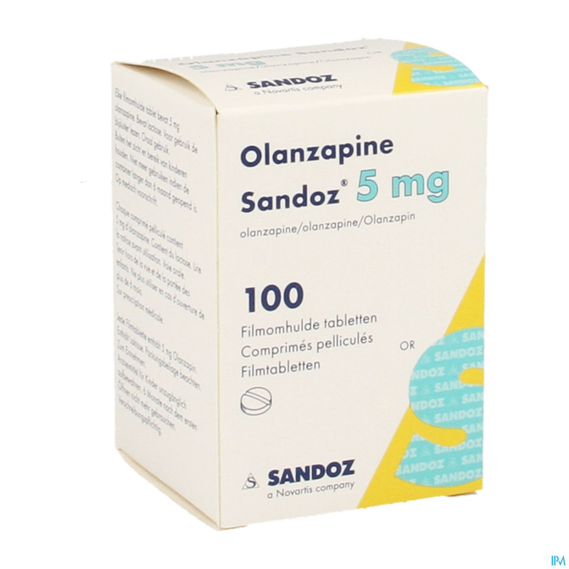 Olanzapine 5 mg sandoz pot comp pell 100