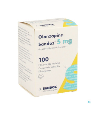 Olanzapine 5 mg sandoz pot comp pell 100