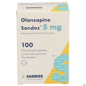 Olanzapine 5 mg sandoz pot comp pell 100