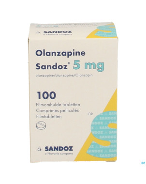 Olanzapine 5 mg sandoz pot comp pell 100