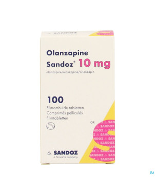 Olanzapine 10 mg sandoz pot comp pell 100