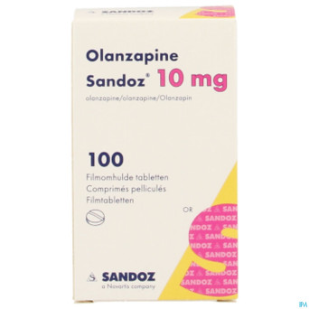 Olanzapine 10 mg sandoz pot comp pell 100