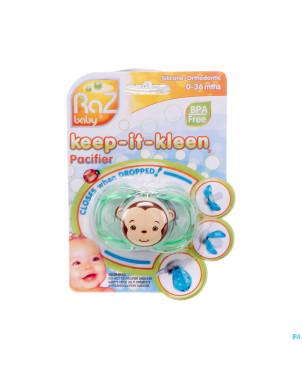 Raz baby keep it clean sucette monkey