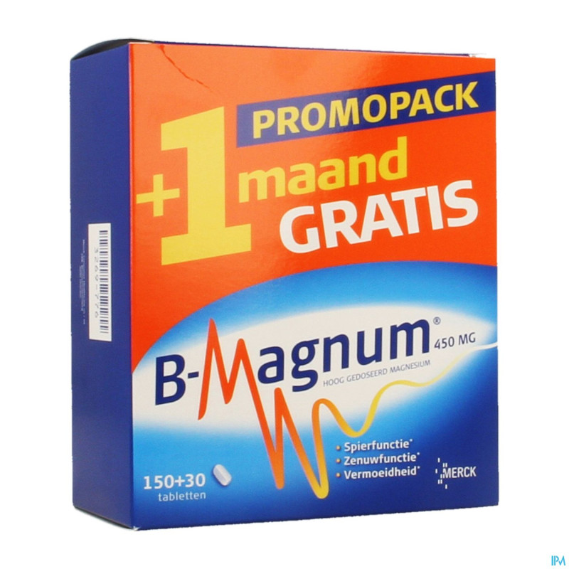 B-magnum 450mg promopack tabl 150+30