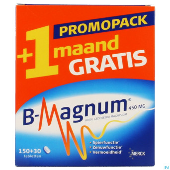 B-magnum 450mg promopack tabl 150+30