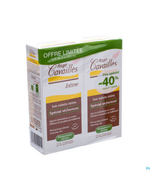 Roge cavailles gel doux toil.intime seche. 2x200ml