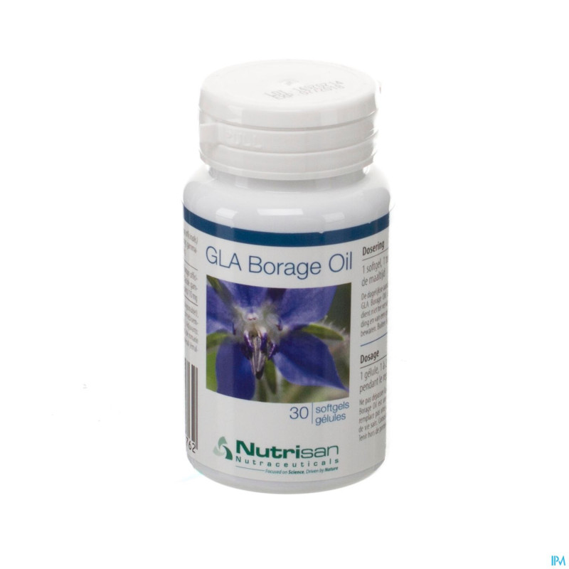 Gla borage oil    softgels  30    nutrisan