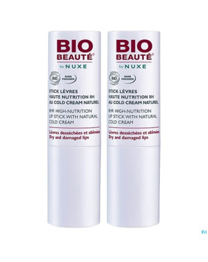 Bio beaute stick levres cold cream duo 2x4g  promo