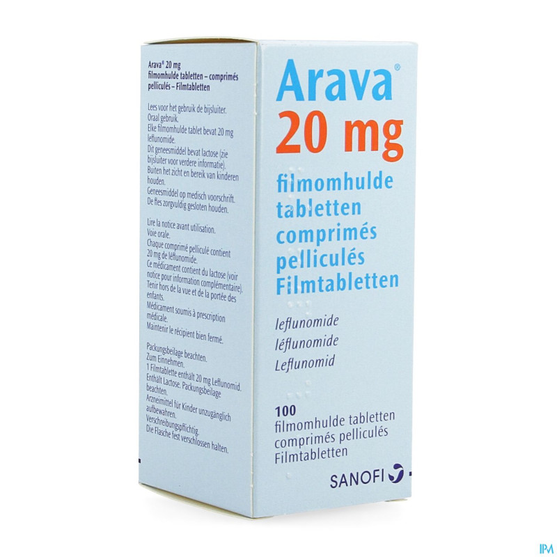 Arava 20mg pi pharma comp pell. 100x20mg pip