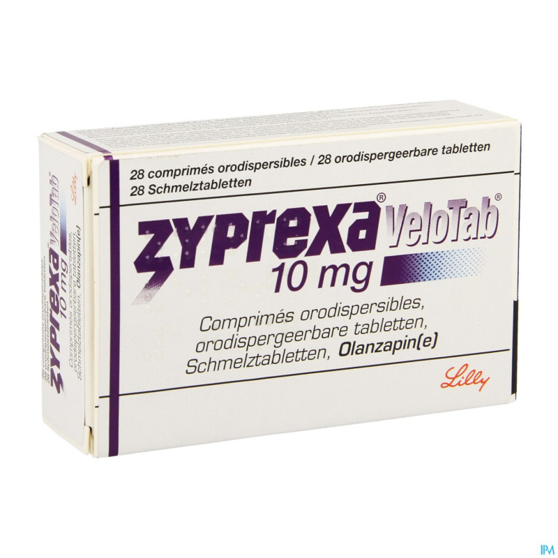 Zyprexa velotab 10mg pi pharma comp orodisp.28 pip
