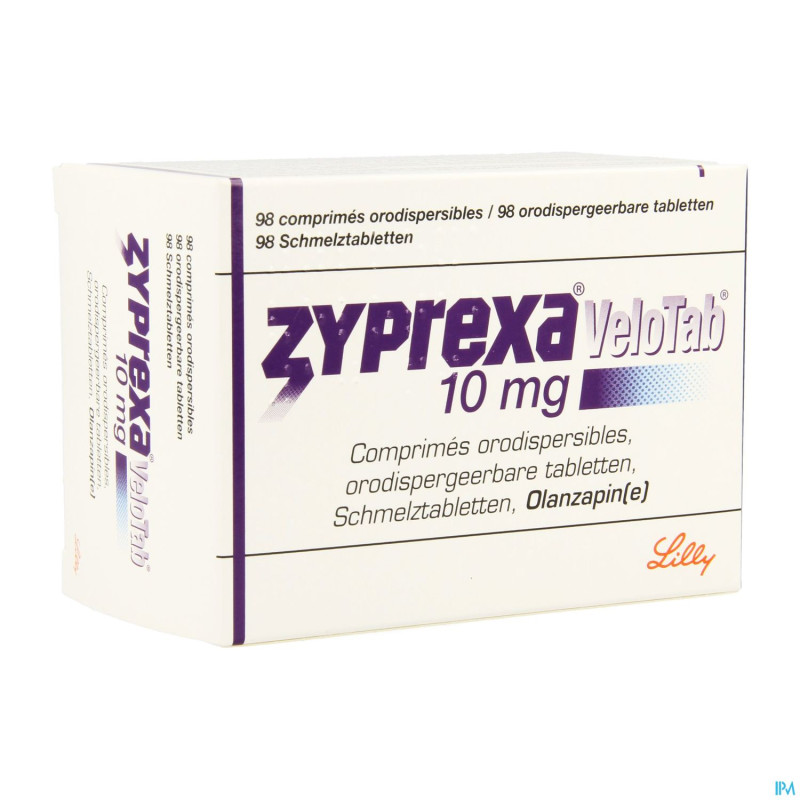 Zyprexa velotab 10mg pi pharma comp orodisp.98 pip